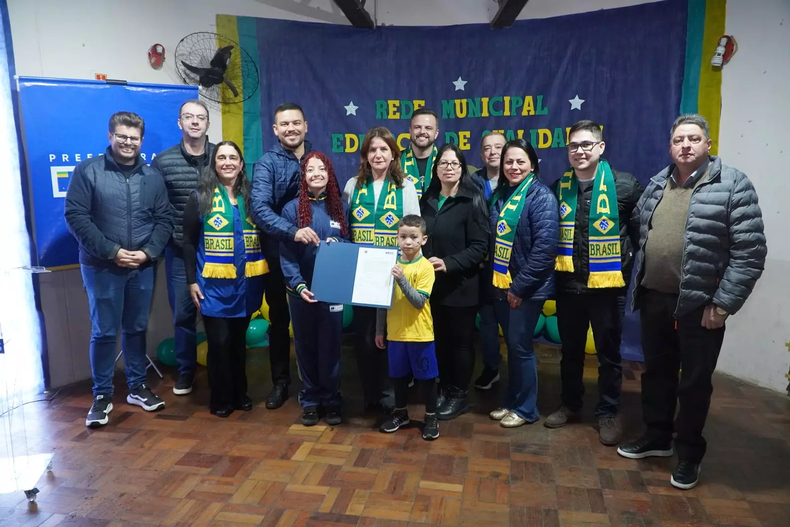 Prefeitura de Lages assina ordem de serviço para construção da nova quadra esportiva da Emeb Nicanor Rodrigues Goulart