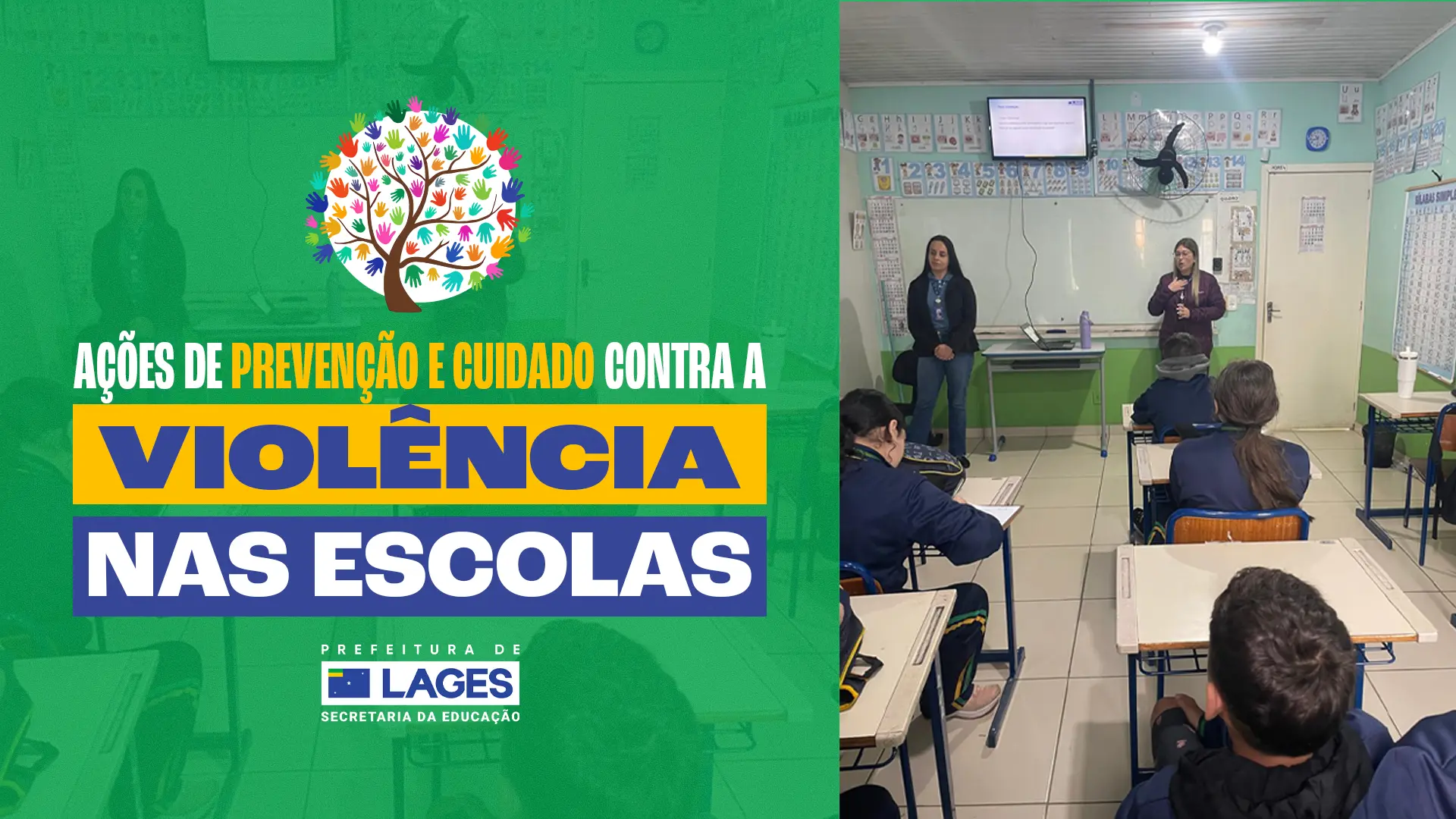 Secretaria da Educação realiza ações de prevenção e cuidado contra a violência nas escolas